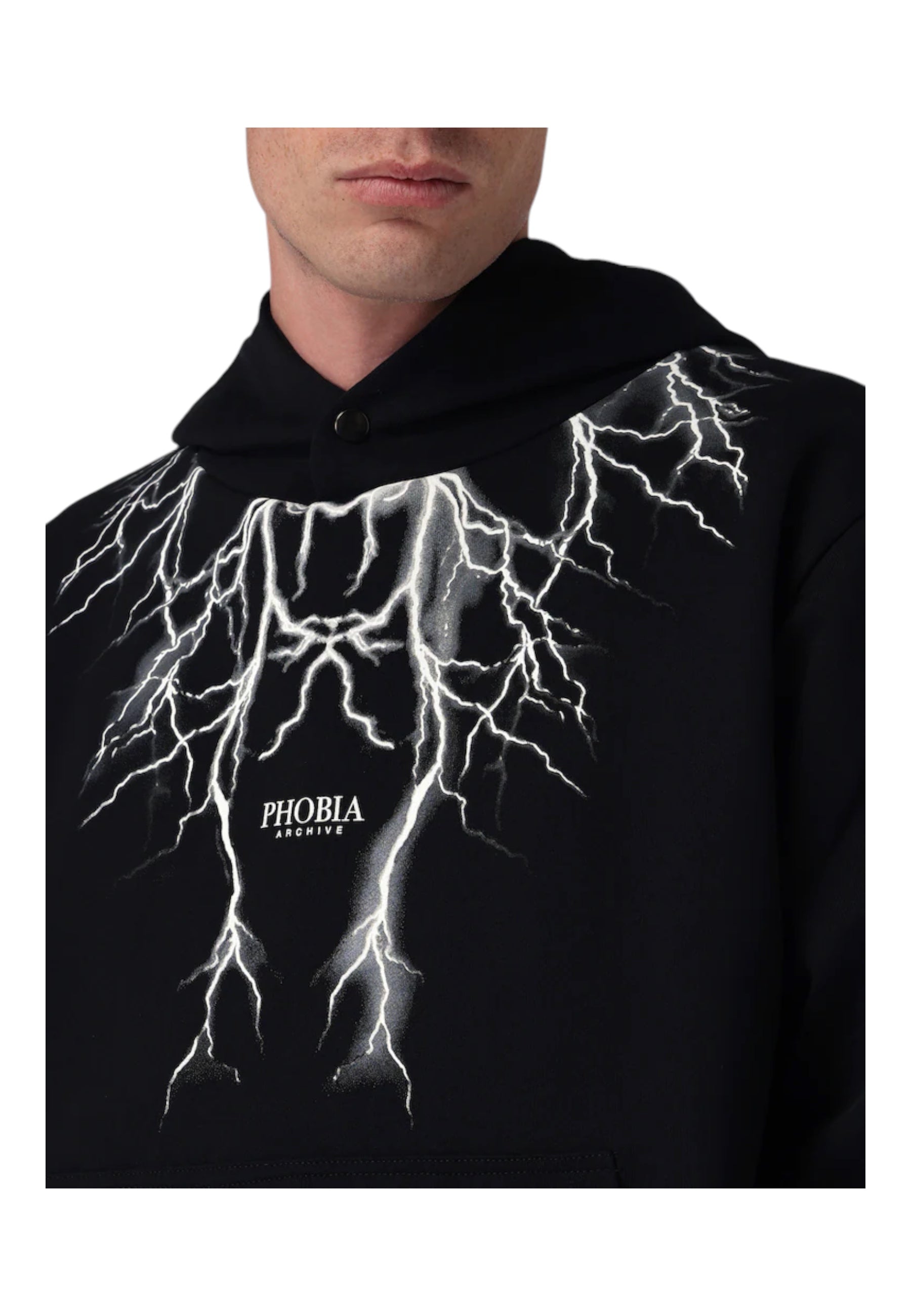 Felpa Uomo Phobia Archive Gray Lightning