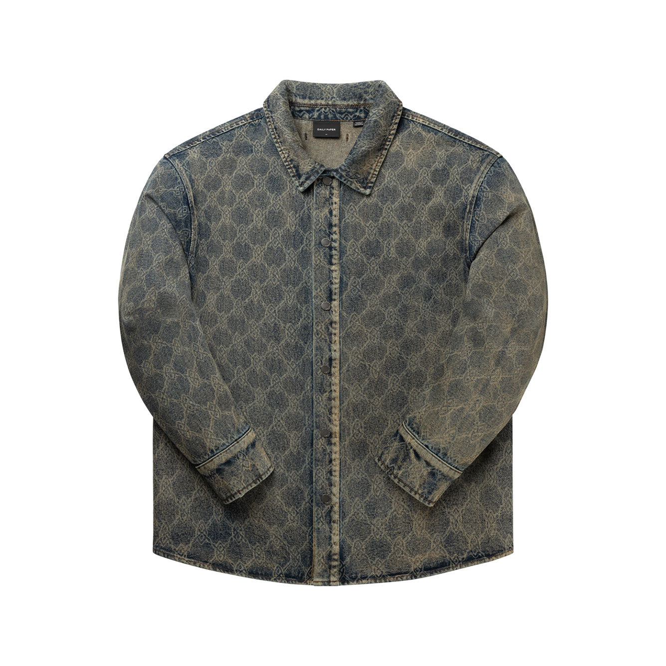 Camicia Daily Paper shield laser denim shirt