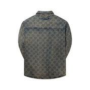 Camicia Daily Paper shield laser denim shirt