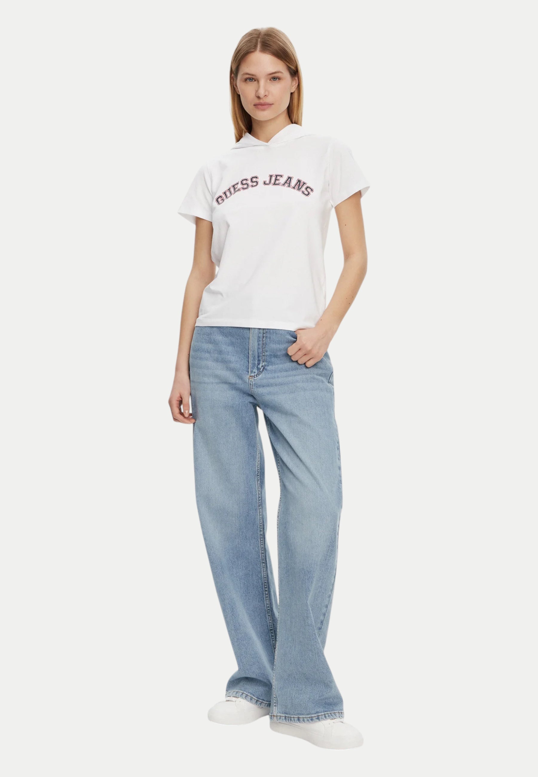 Felpa Donna Guess Jeans Maniche corte
