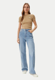 T-shirt Donna Guess Jeans Logo ricamato