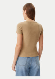 T-shirt Donna Guess Jeans Logo ricamato
