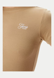 T-shirt Donna Guess Jeans Logo ricamato