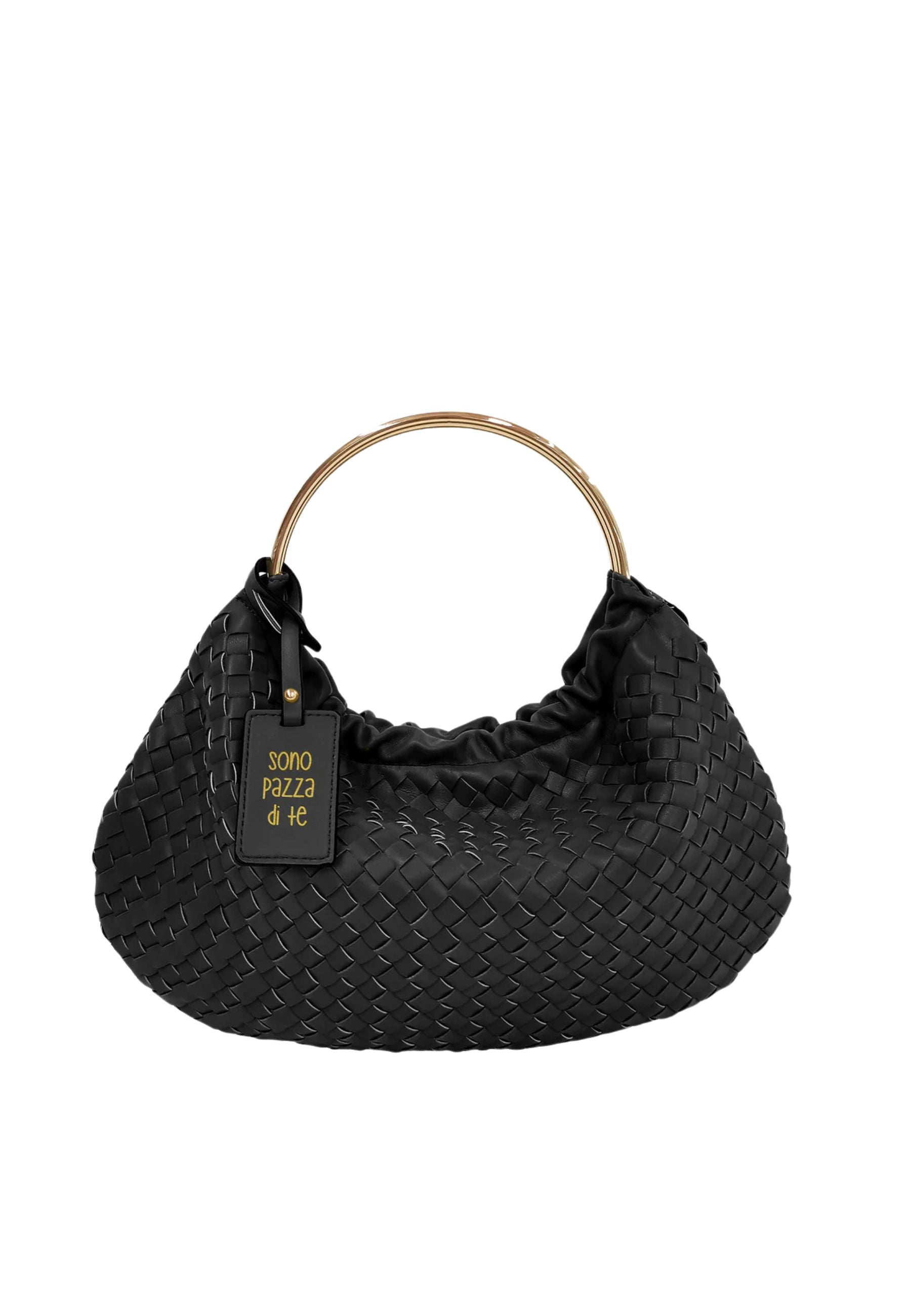 Borsa Donna Le Pandorine MOON BAG MINI Black