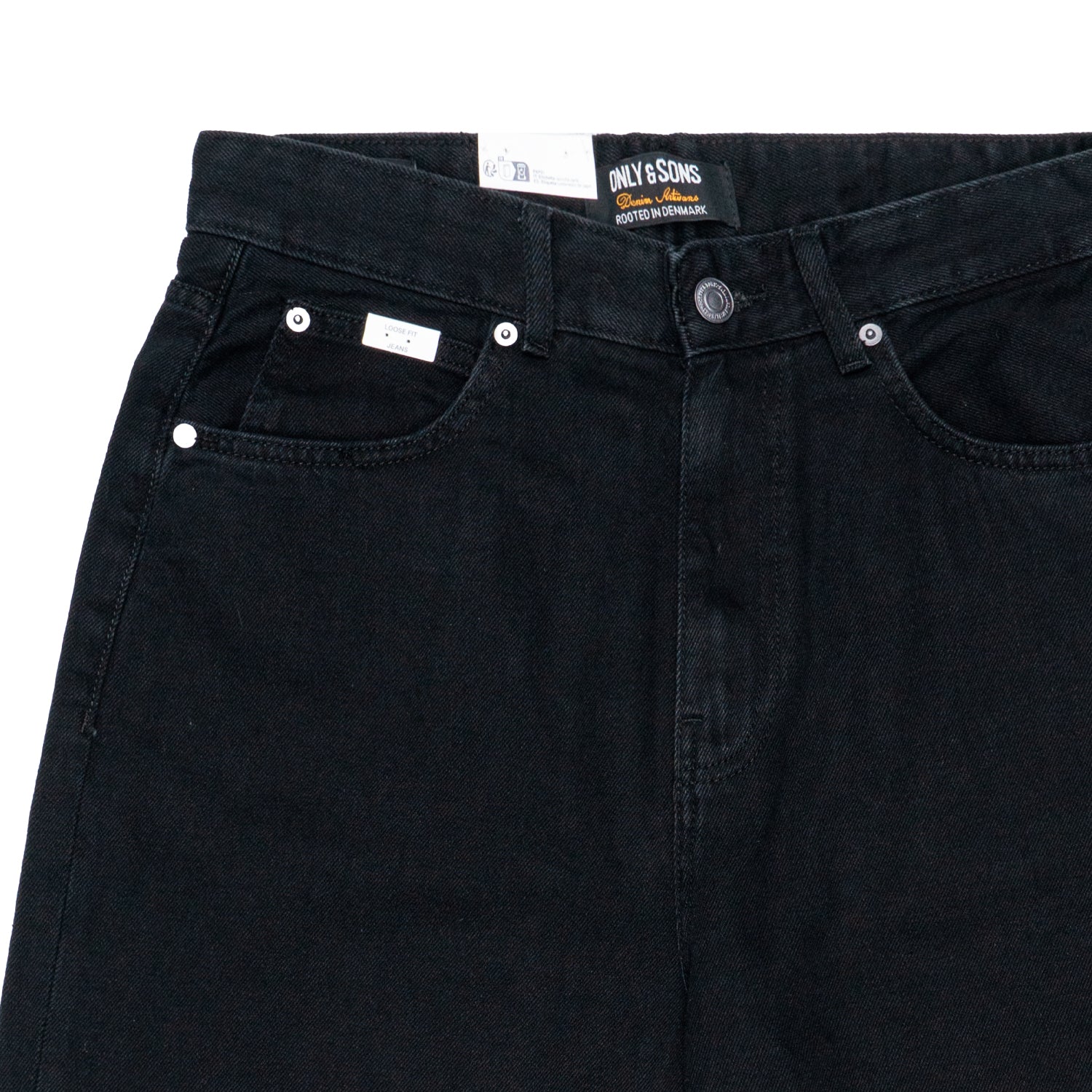 Jeans Vita alta Balloon Fit Uomo Only e Sons ONSCARL Black Denim