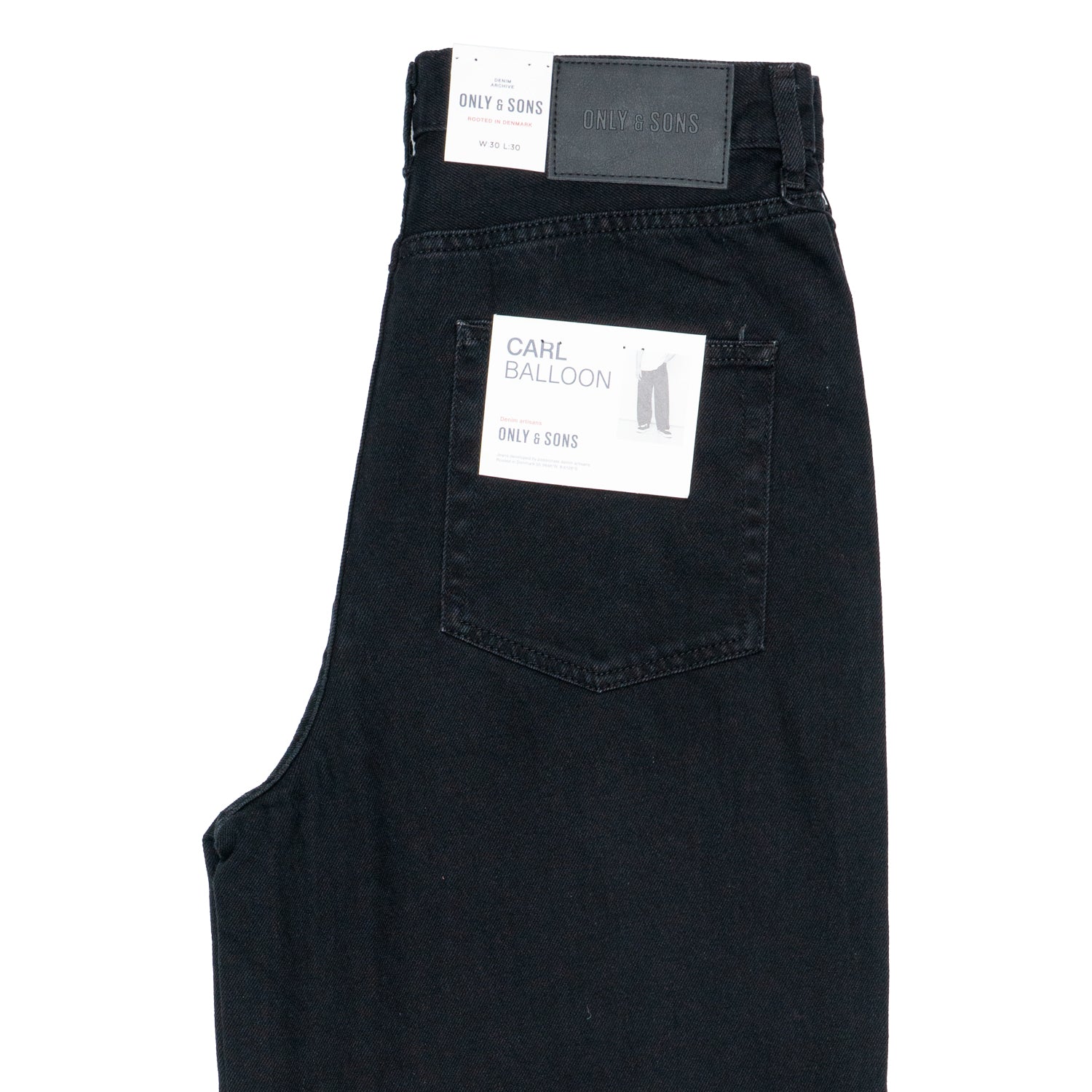 Jeans Vita alta Balloon Fit Uomo Only e Sons ONSCARL Black Denim