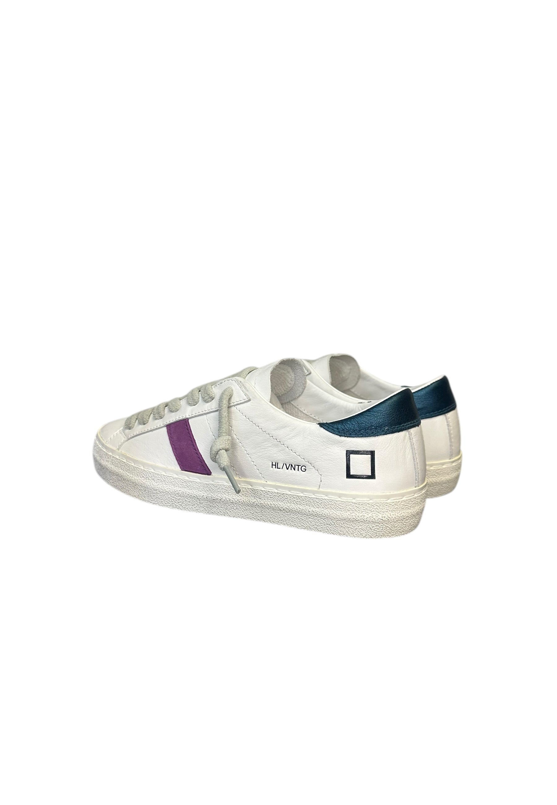 Donna d.a.t.e. HILL LOW VINTAGE CALF WHITE-PETROL