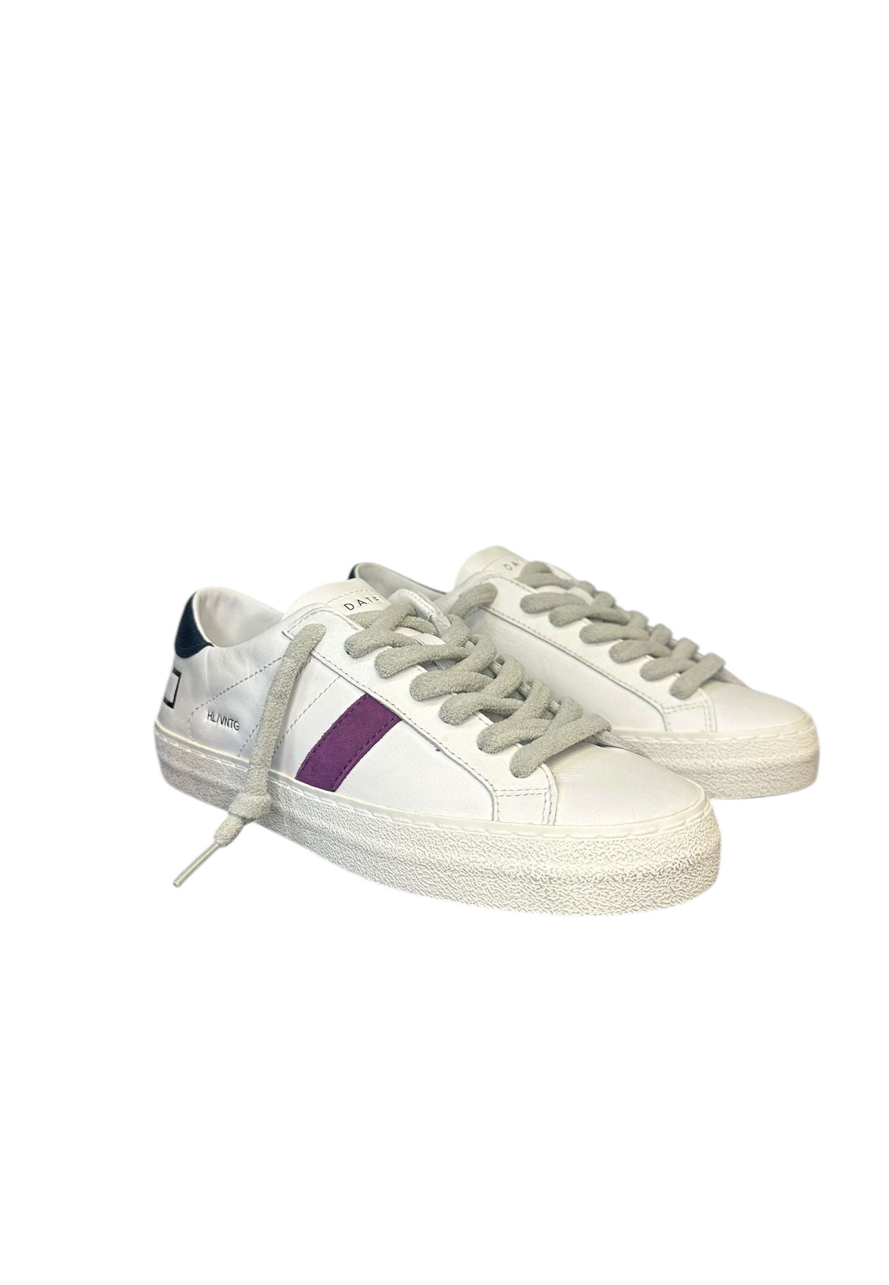 Donna d.a.t.e. HILL LOW VINTAGE CALF WHITE-PETROL