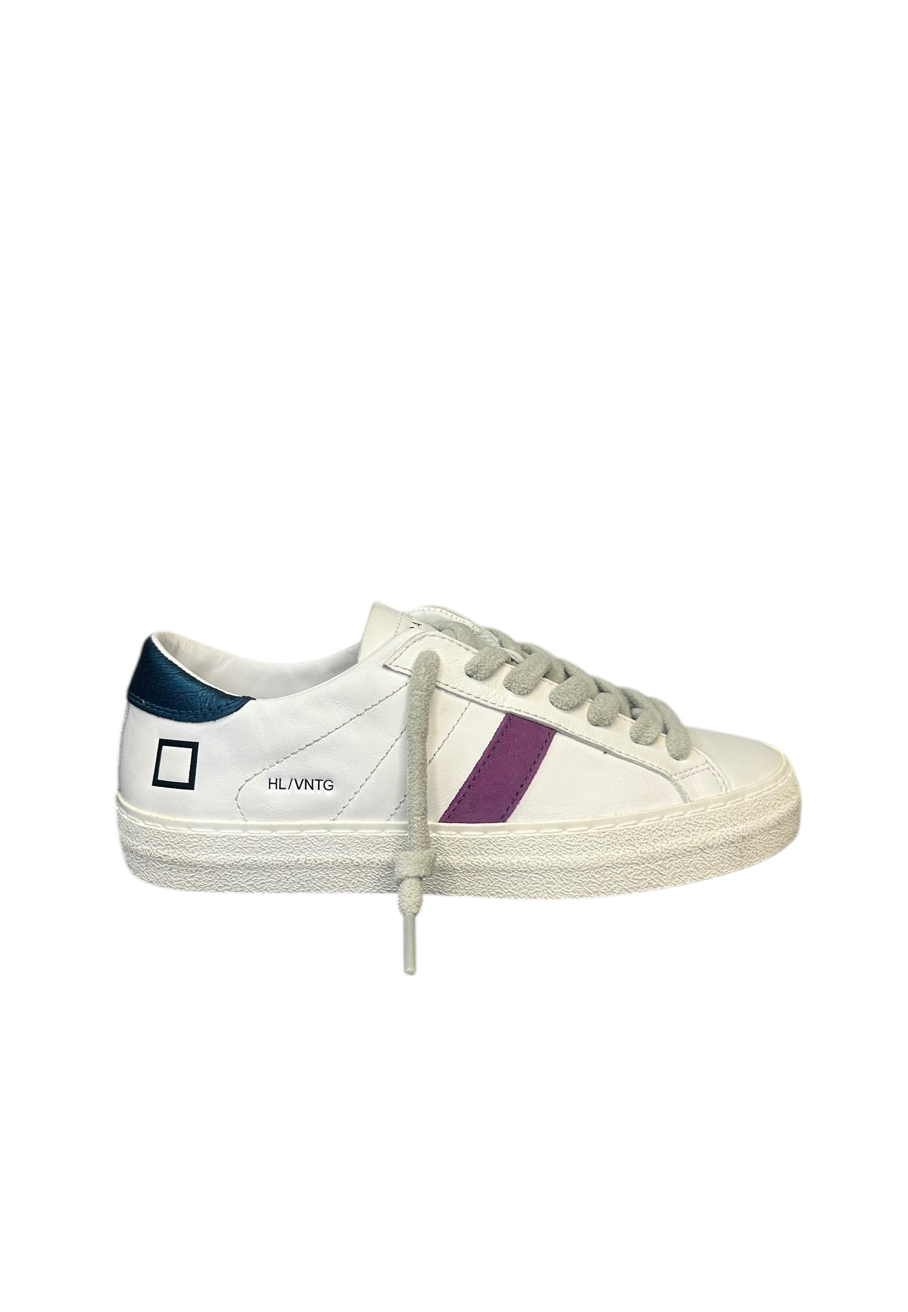 Donna d.a.t.e. HILL LOW VINTAGE CALF WHITE-PETROL