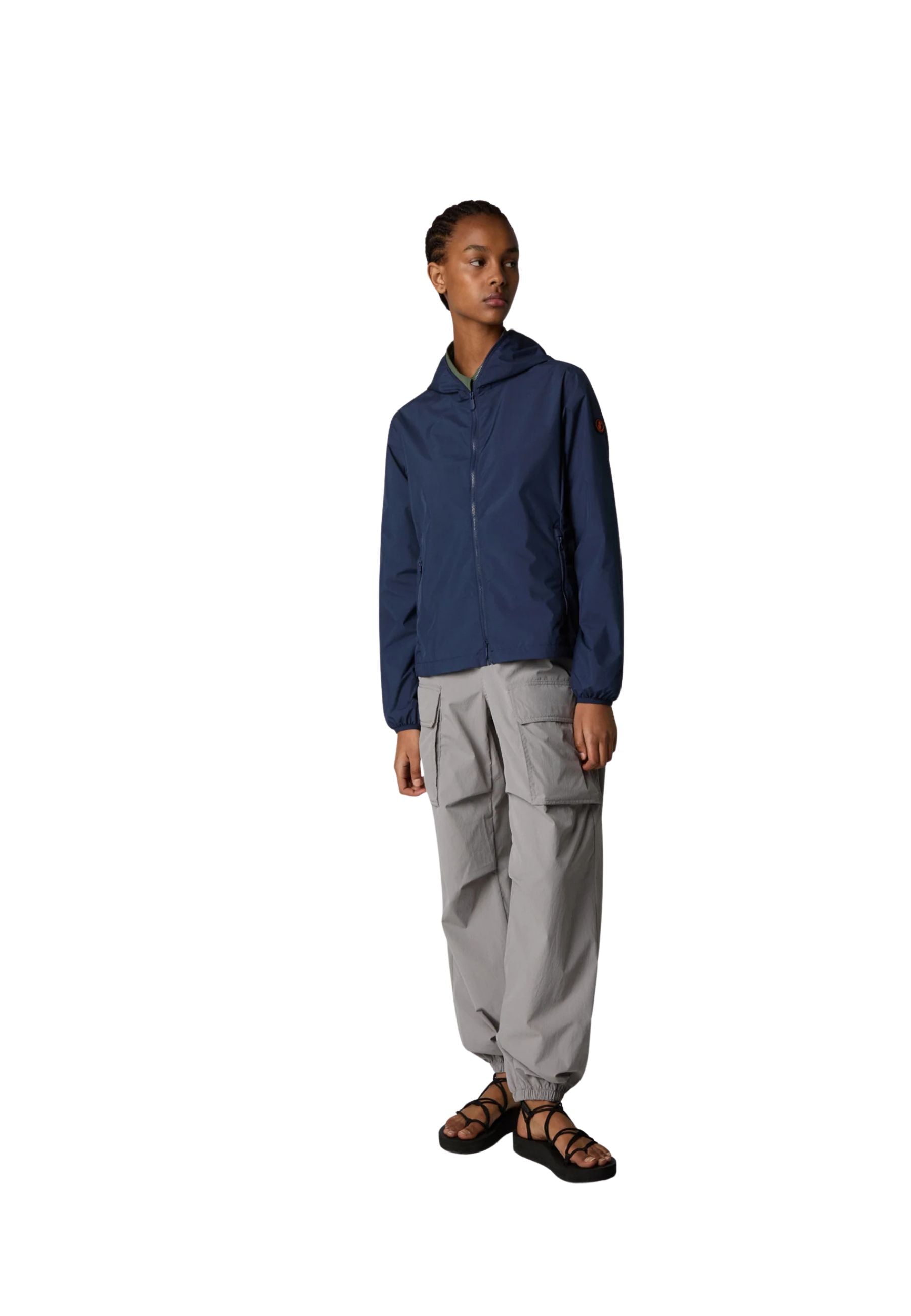 Giacca con cappuccio Donna Save the Duck Stella Navy Blue