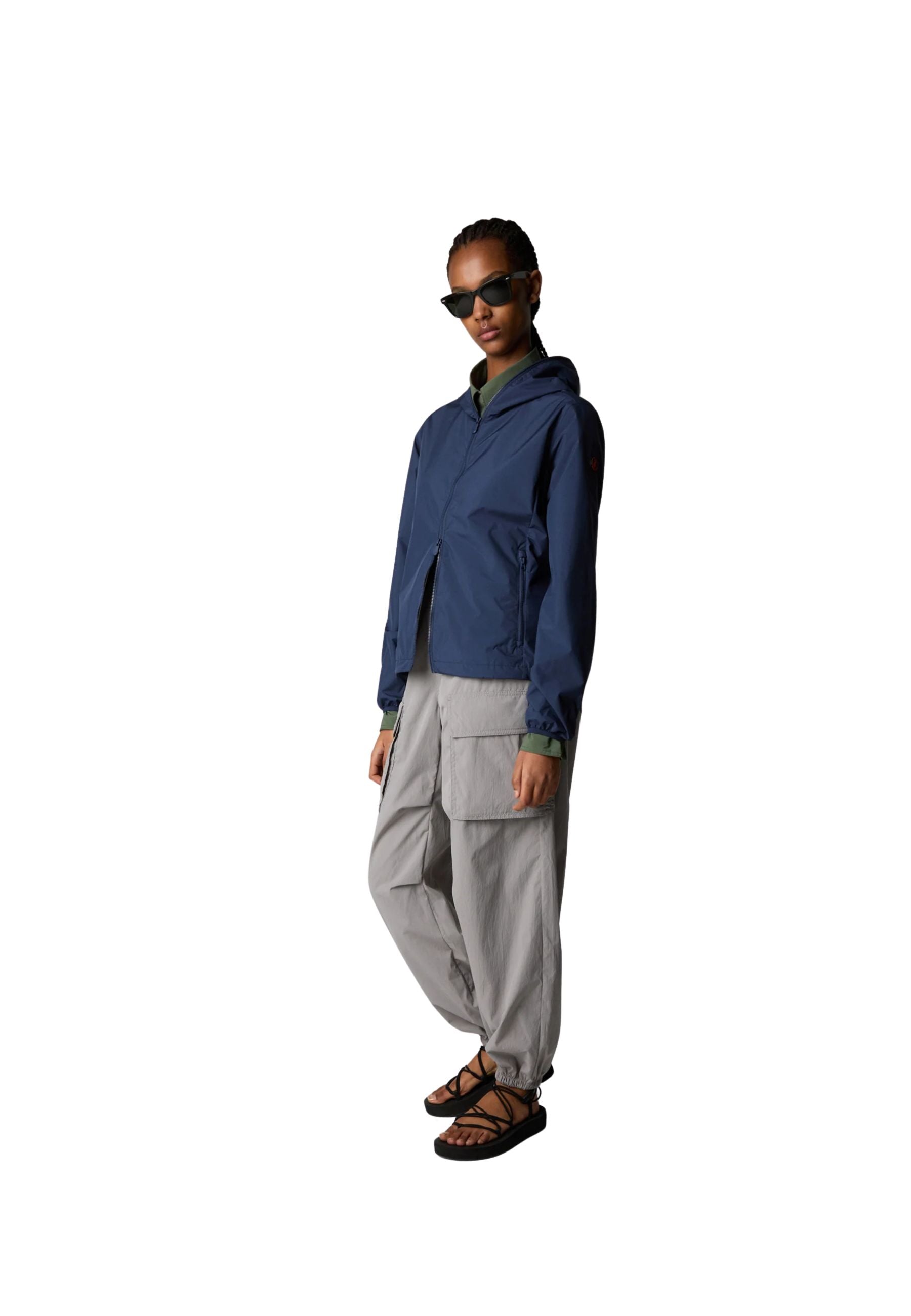 Giacca con cappuccio Donna Save the Duck Stella Navy Blue