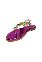 Scarpe Donna Massimo Santini Sandalo con accessori Cristalli e Vetro