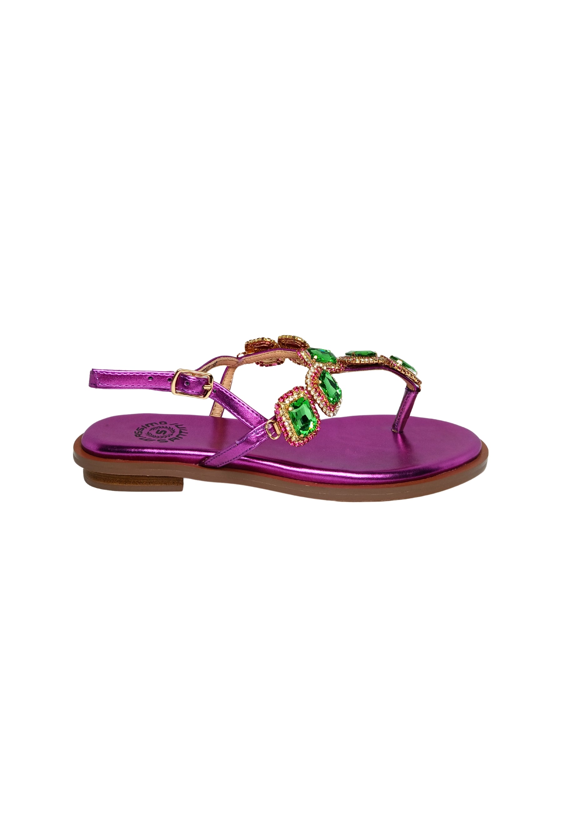 Scarpe Donna Massimo Santini Sandalo con accessori Cristalli e Vetro