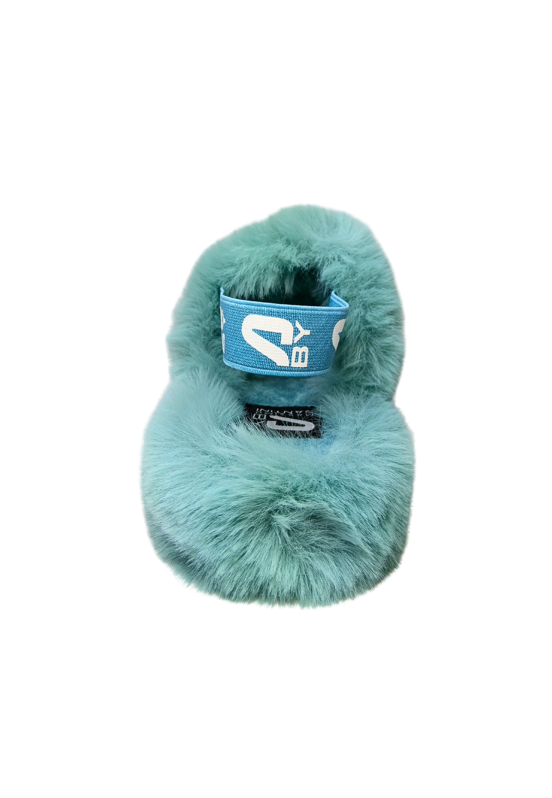 Scarpe Donna Massimo Santini Sandalo MERIDA in pelliccia BLUE Fur/elast.