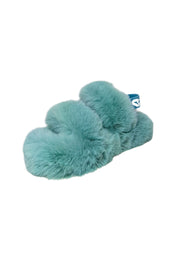 Scarpe Donna Massimo Santini Sandalo MERIDA in pelliccia BLUE Fur/elast.