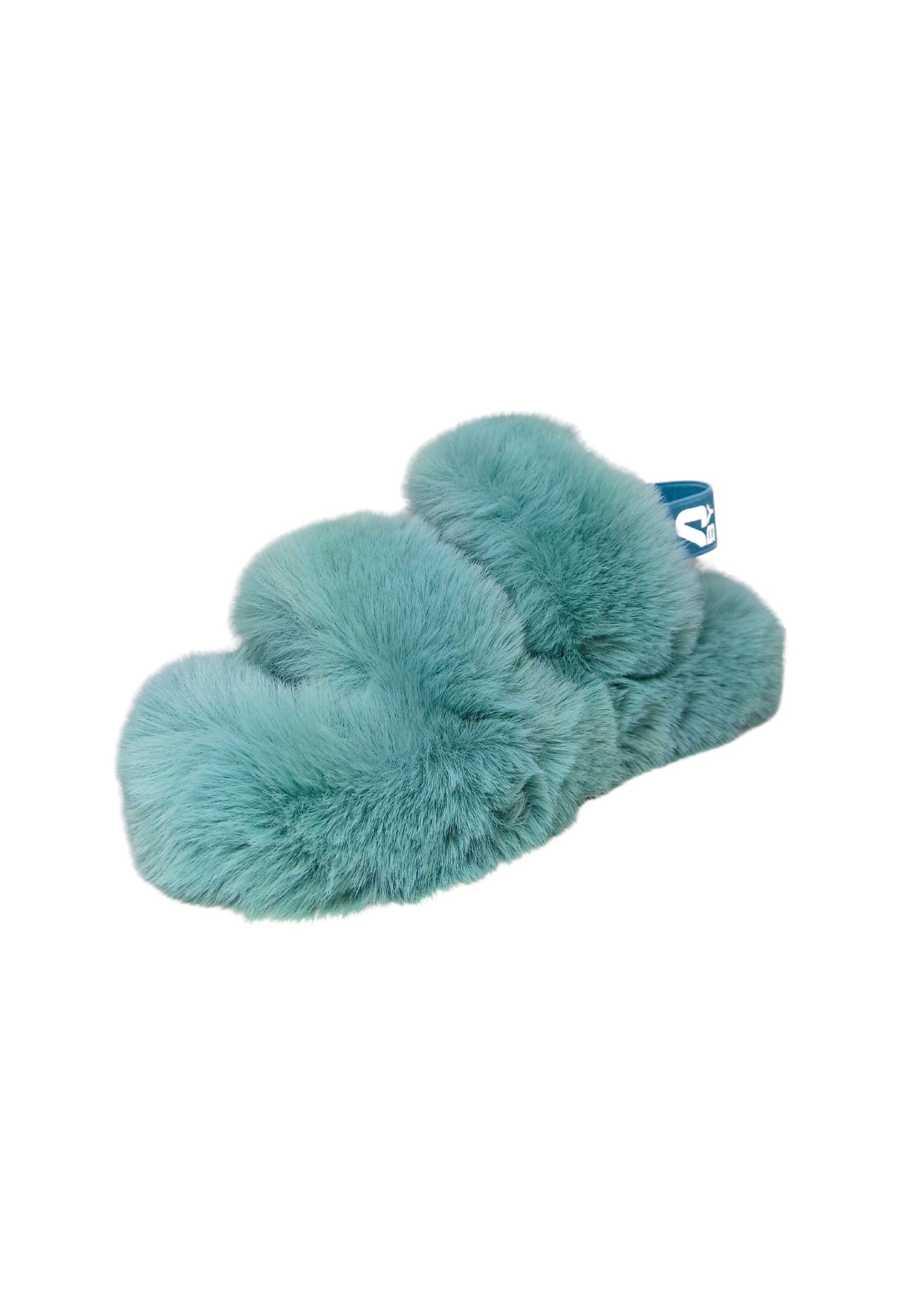 Scarpe Donna Massimo Santini Sandalo MERIDA in pelliccia BLUE Fur/elast.
