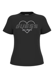 T-shirt Donna Guess Activewear logo strass