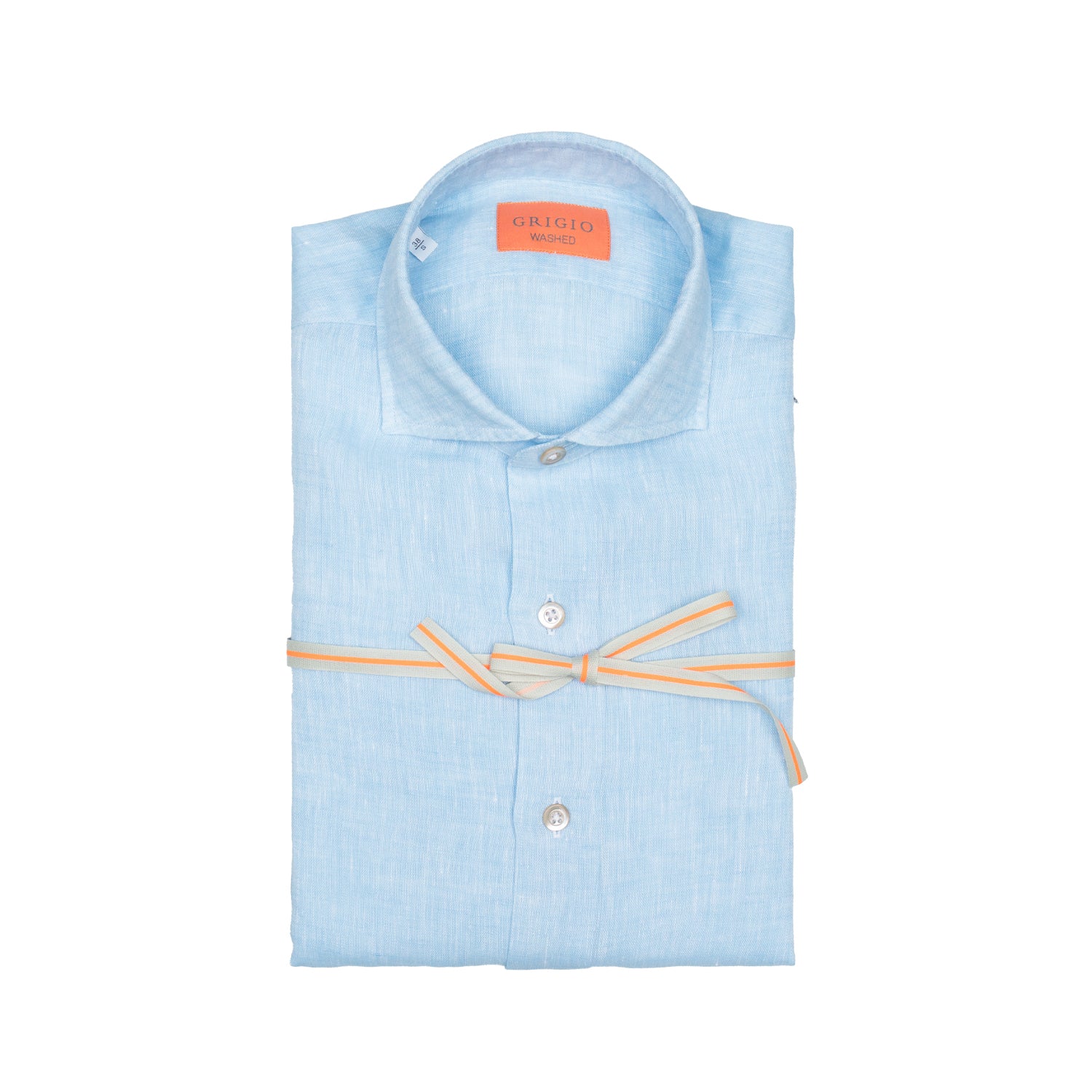 Camicia Uomo Grigio Lino