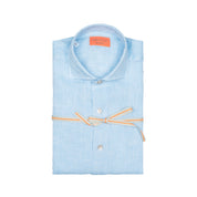 Camicia Uomo Grigio Lino