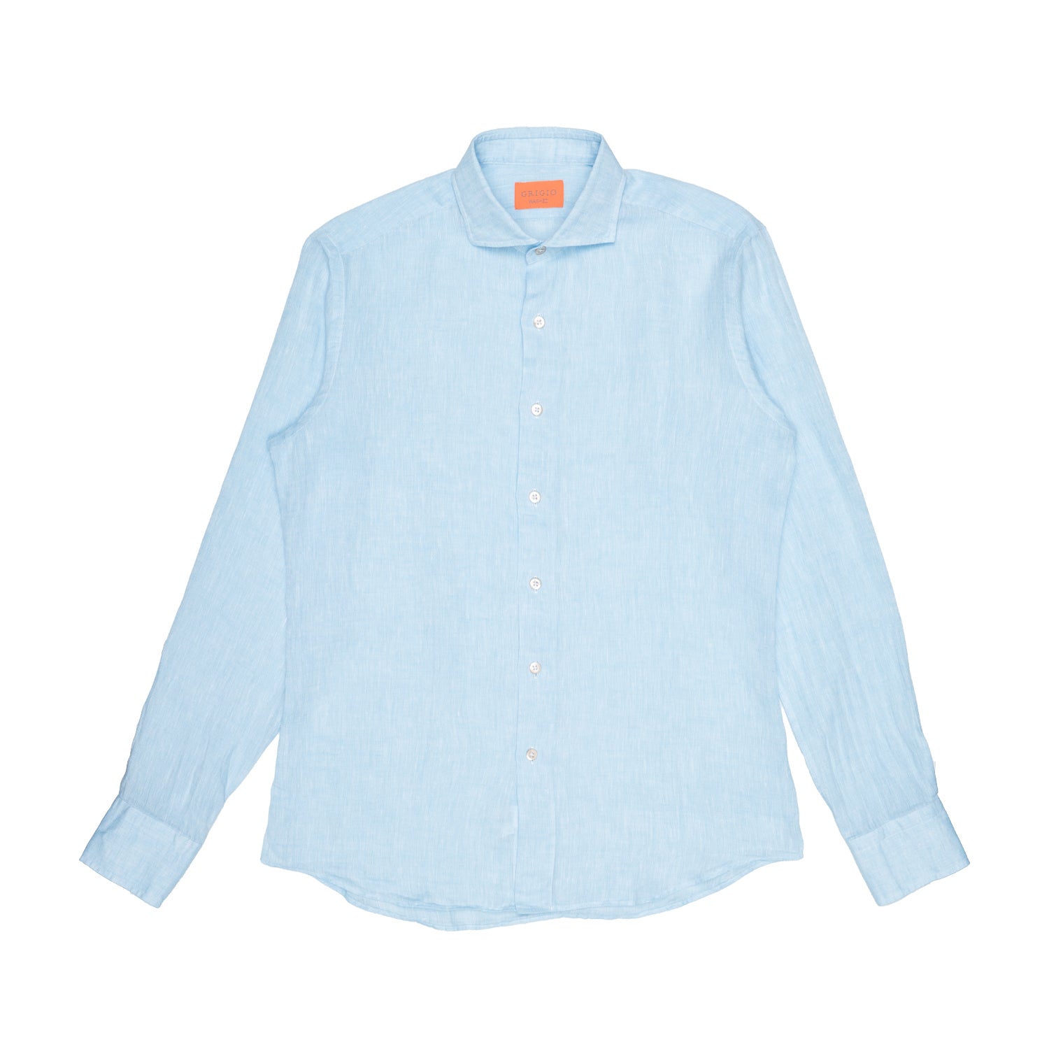 Camicia Uomo Grigio Lino