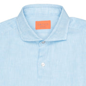 Camicia Uomo Grigio Lino