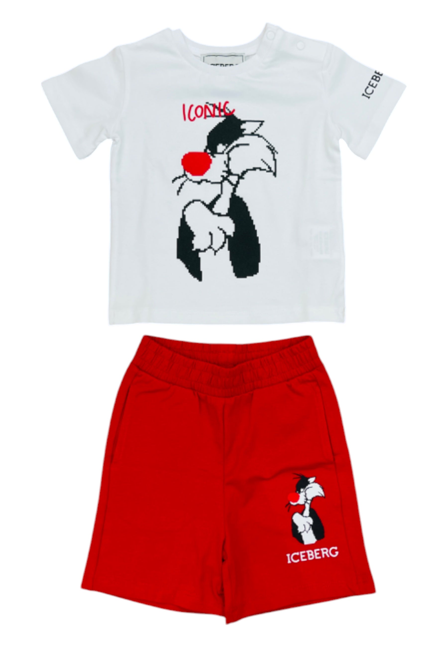 Completo 2 pezzi Bambino Iceberg T-shirt + shorts