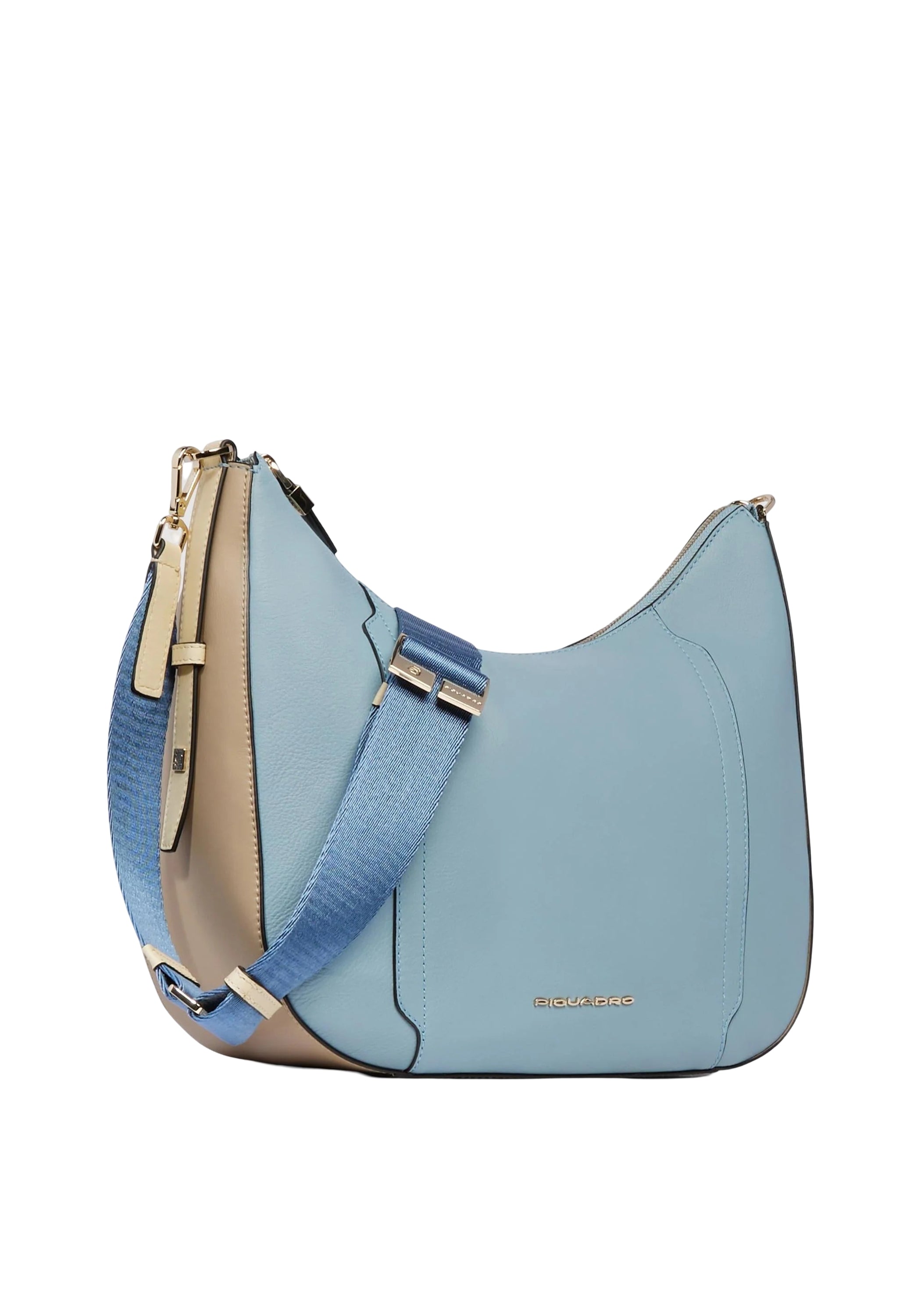 Borsa tracolla donna per iPad piquadro BD6658W92-AZBE2 Azzurro/Beige