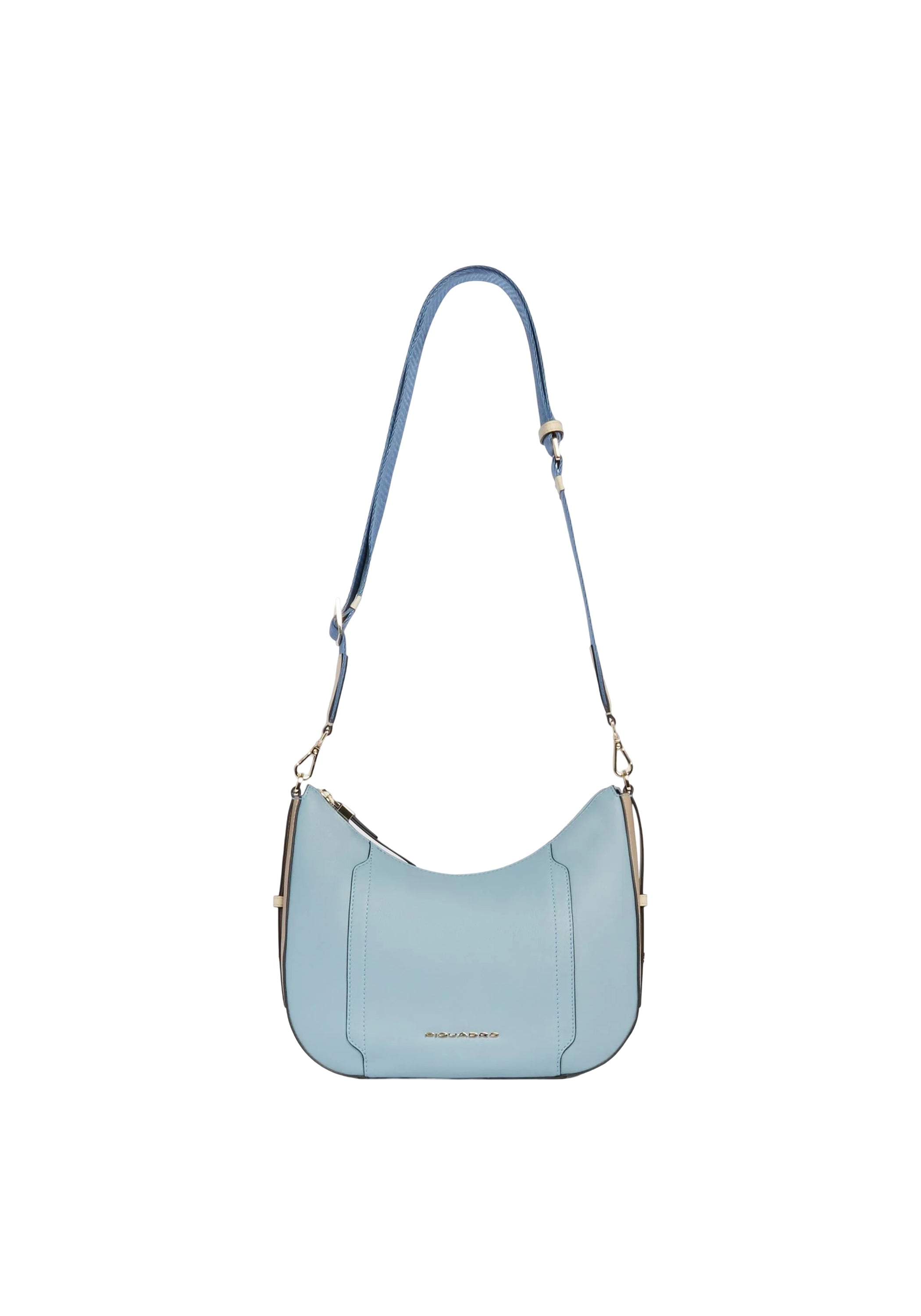 Borsa tracolla donna per iPad®mini piquadro BD6657W92-AZBE2 Azzurro/Beige