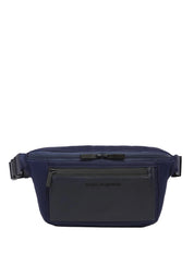 Marsupio in pelle e tessuto Uomo piquadro CA2174S136-BLU Blu