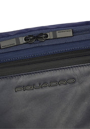 Marsupio in pelle e tessuto Uomo piquadro CA2174S136-BLU Blu