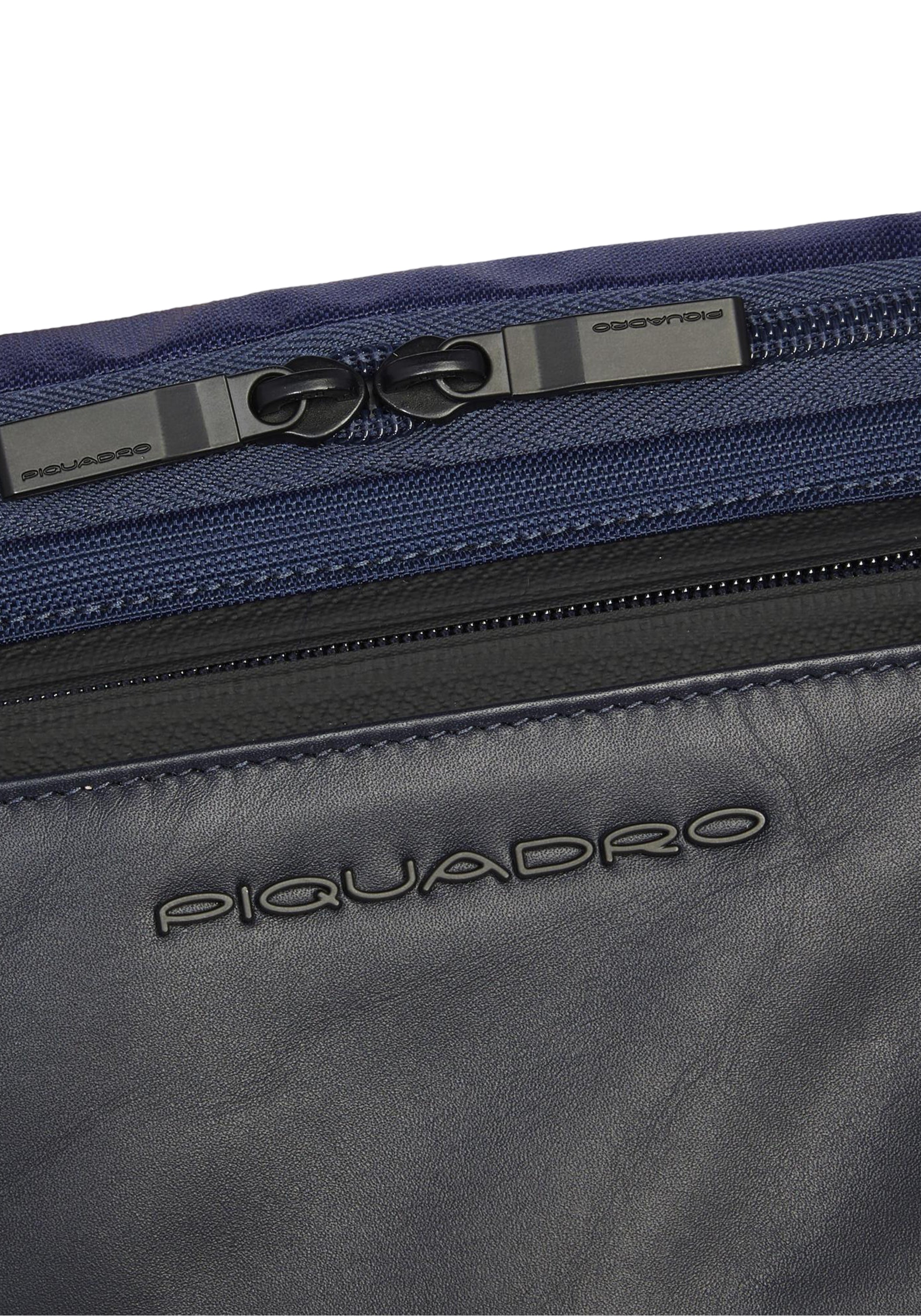 Marsupio in pelle e tessuto Uomo piquadro CA2174S136-BLU Blu