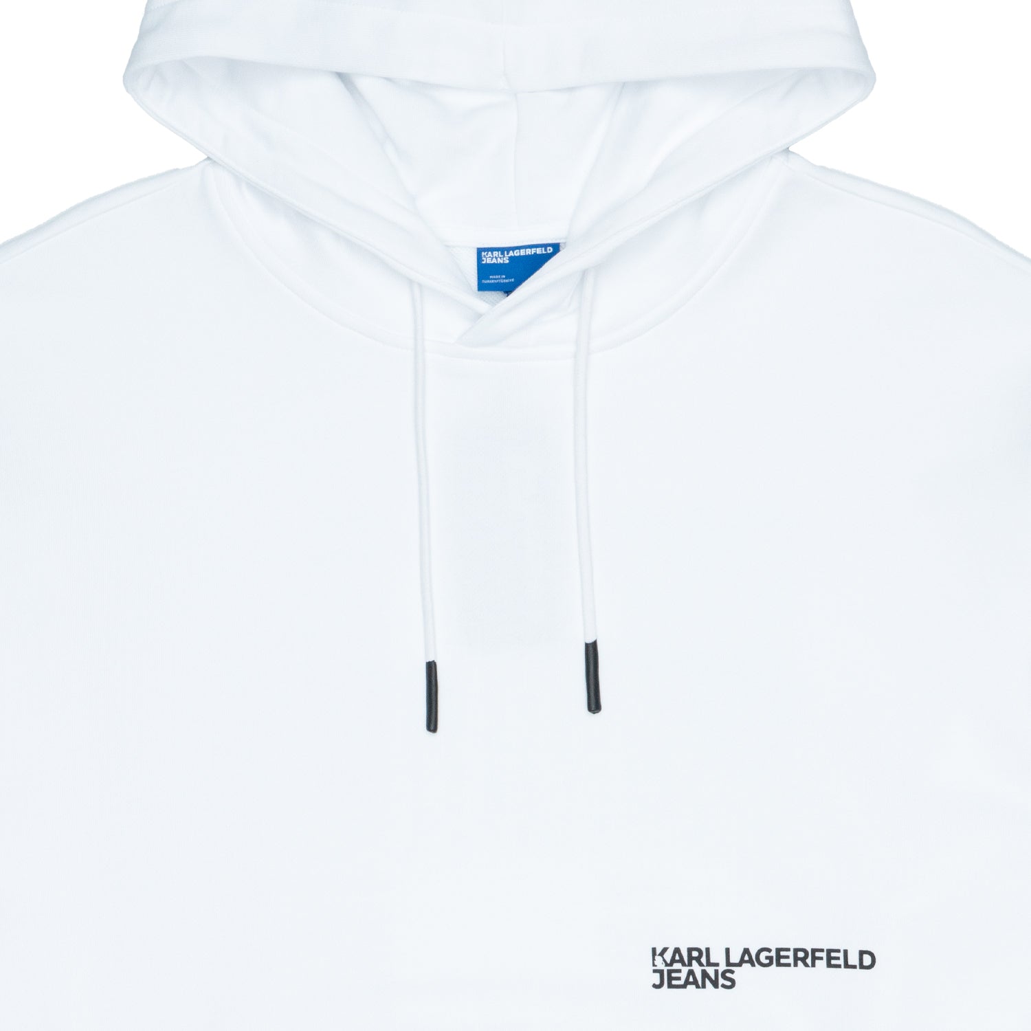 Felpa con cappuccio Uomo Karl Lagerfeld Relax Backstripe White