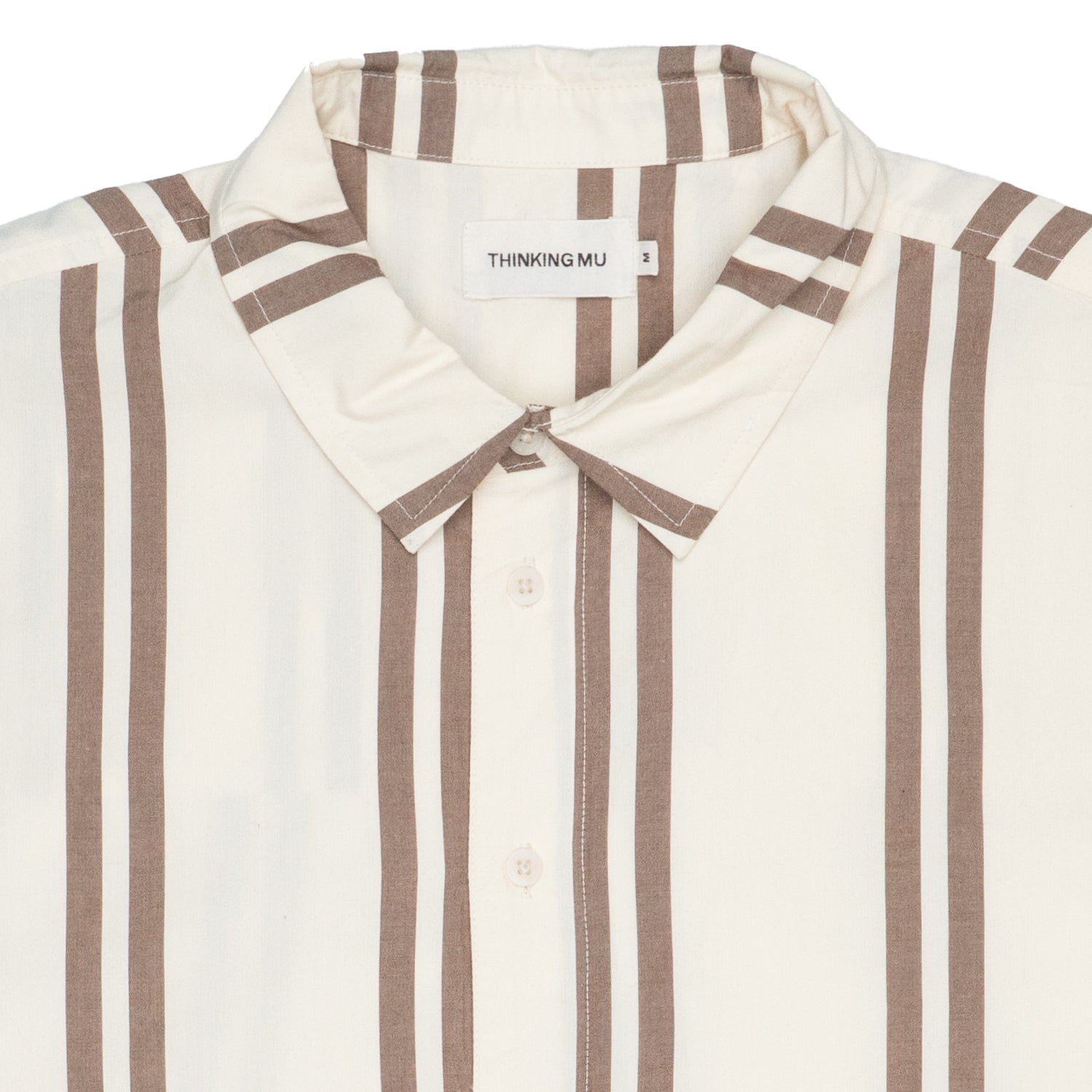 Camicia Adulto unisex Thinking Mu Jim Brown striped