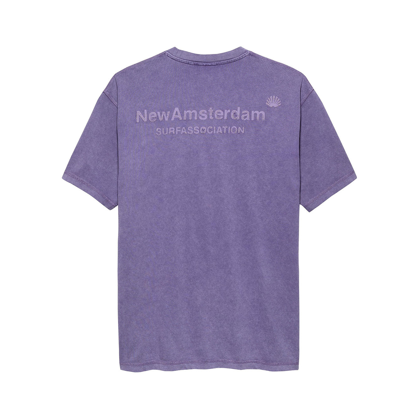 T-shirt New Amsterdam LOGO TEE WASHED EMBRO PURPLE HAZE