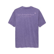 T-shirt New Amsterdam LOGO TEE WASHED EMBRO PURPLE HAZE
