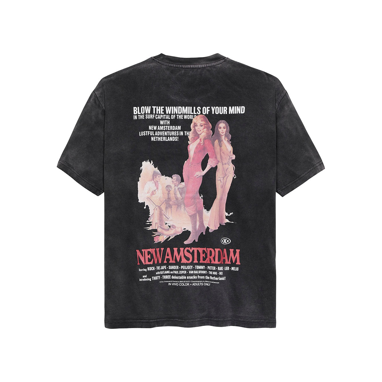 T-Shirt New Amsterdam RATED TEE BLACK