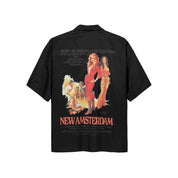 Camicia New Amsterdam RATED SHIRT BLACK W/PRINT