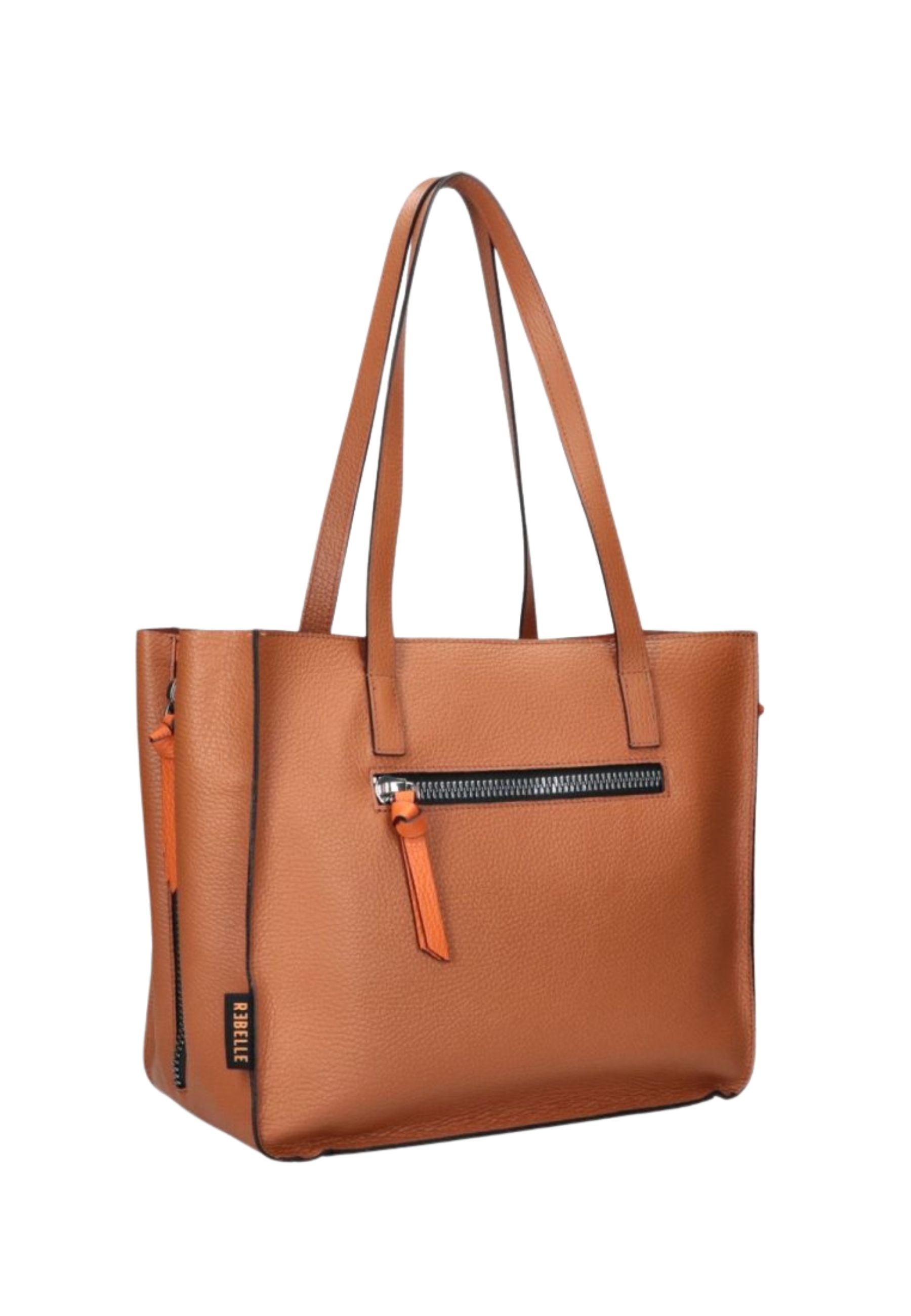 Borsa Donna Rebelle FILIPPA recycled leather Cognac