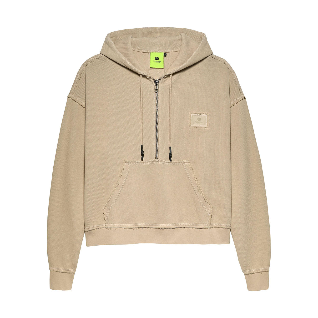 Felpa New Amsterdam HALF ZIP HOODIE WARM SAND