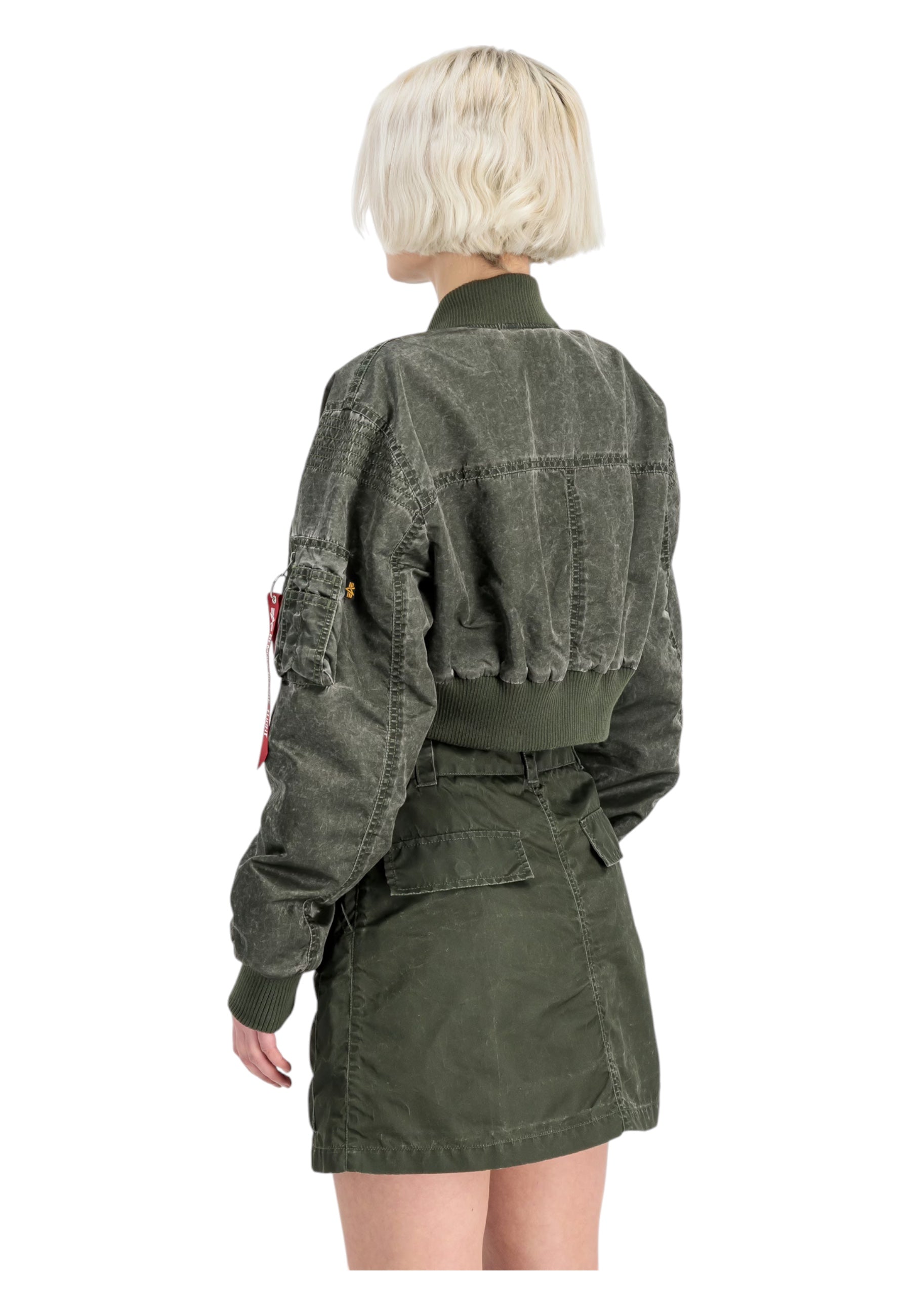 Bomber Jacket Women Donna Alpha Industries MA-1 Vintage Cropped
