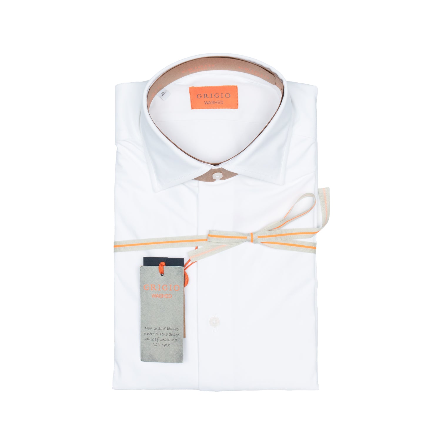 Camicia Uomo Grigio Jumper Unito Bianco