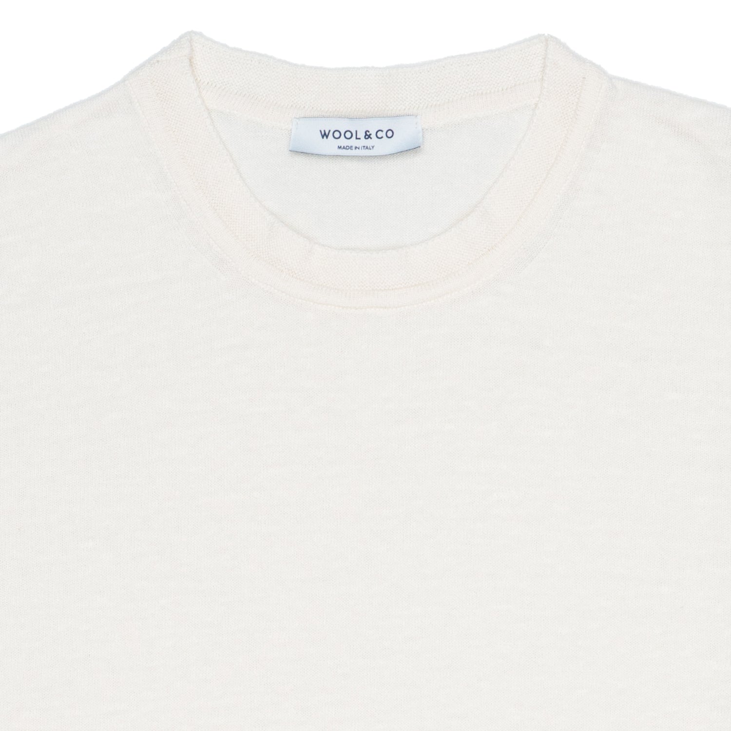 Maglia Girocollo Uomo Wool & Co Filo Cotone /Lino