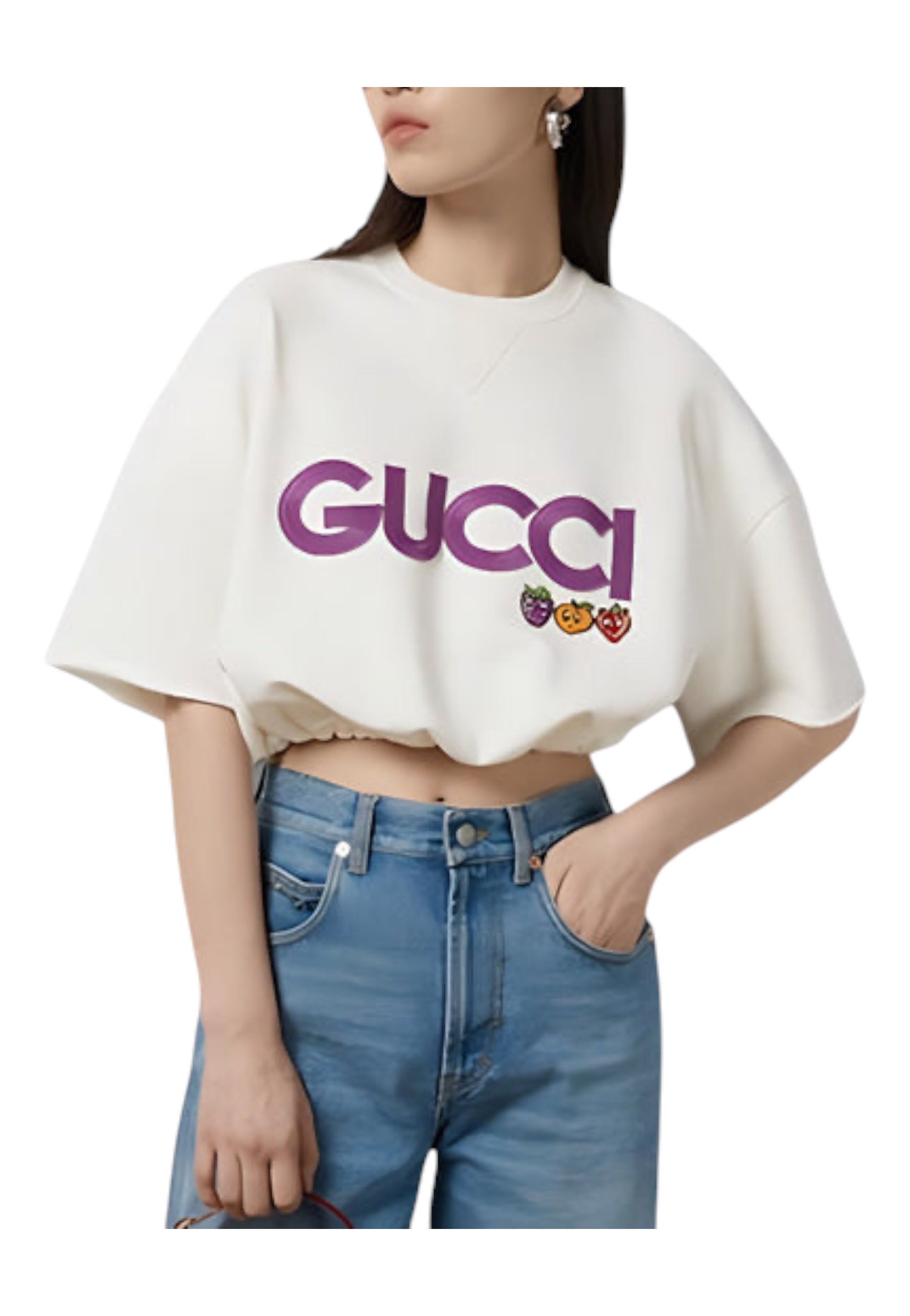 Felpa Donna Gucci With Patch 'Off White'