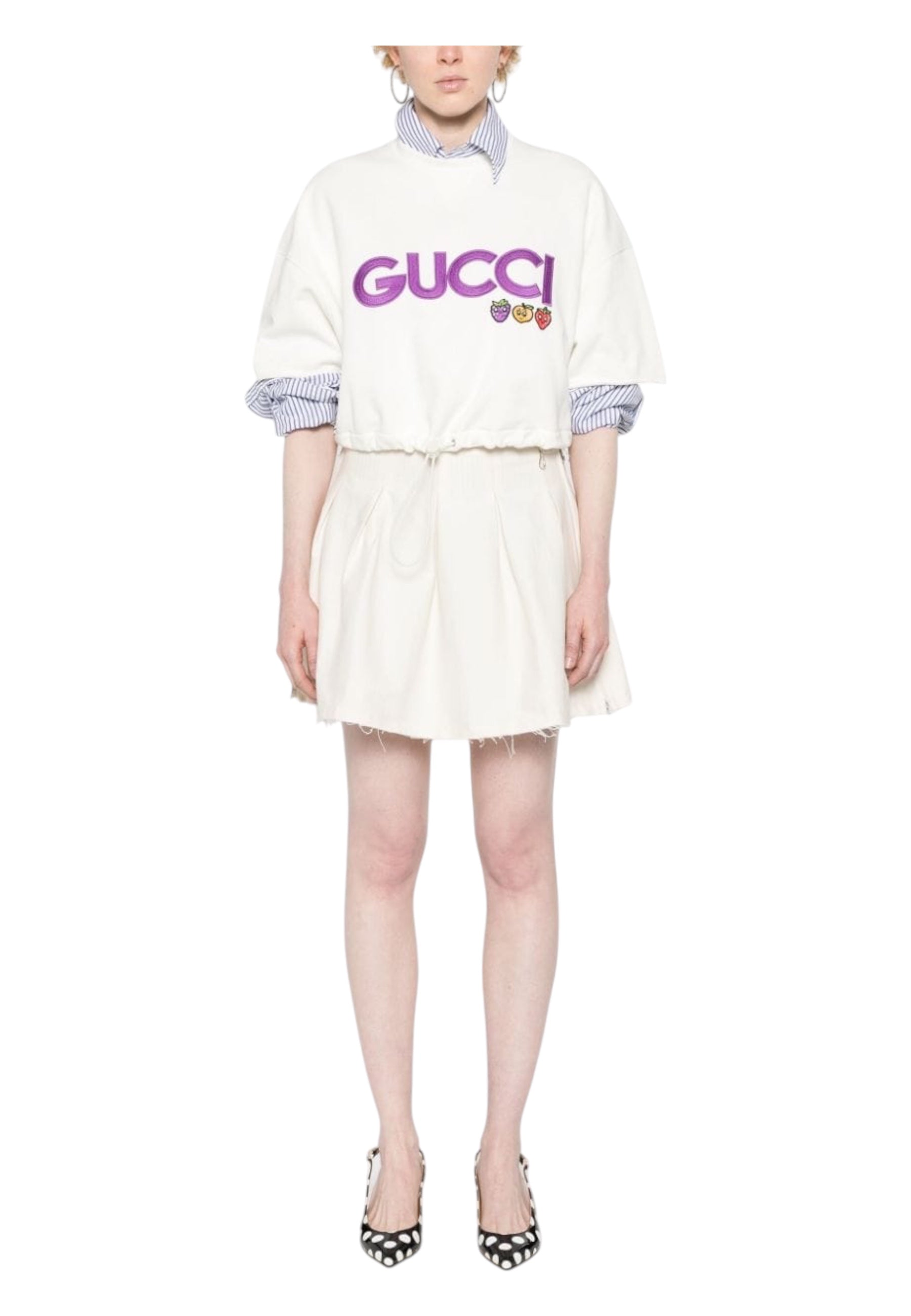 Felpa Donna Gucci With Patch 'Off White'