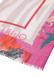 ECS STOLA SUMMER FLOWER 90X180 Donna Liujo 2a5030t0300-00949 Arancione