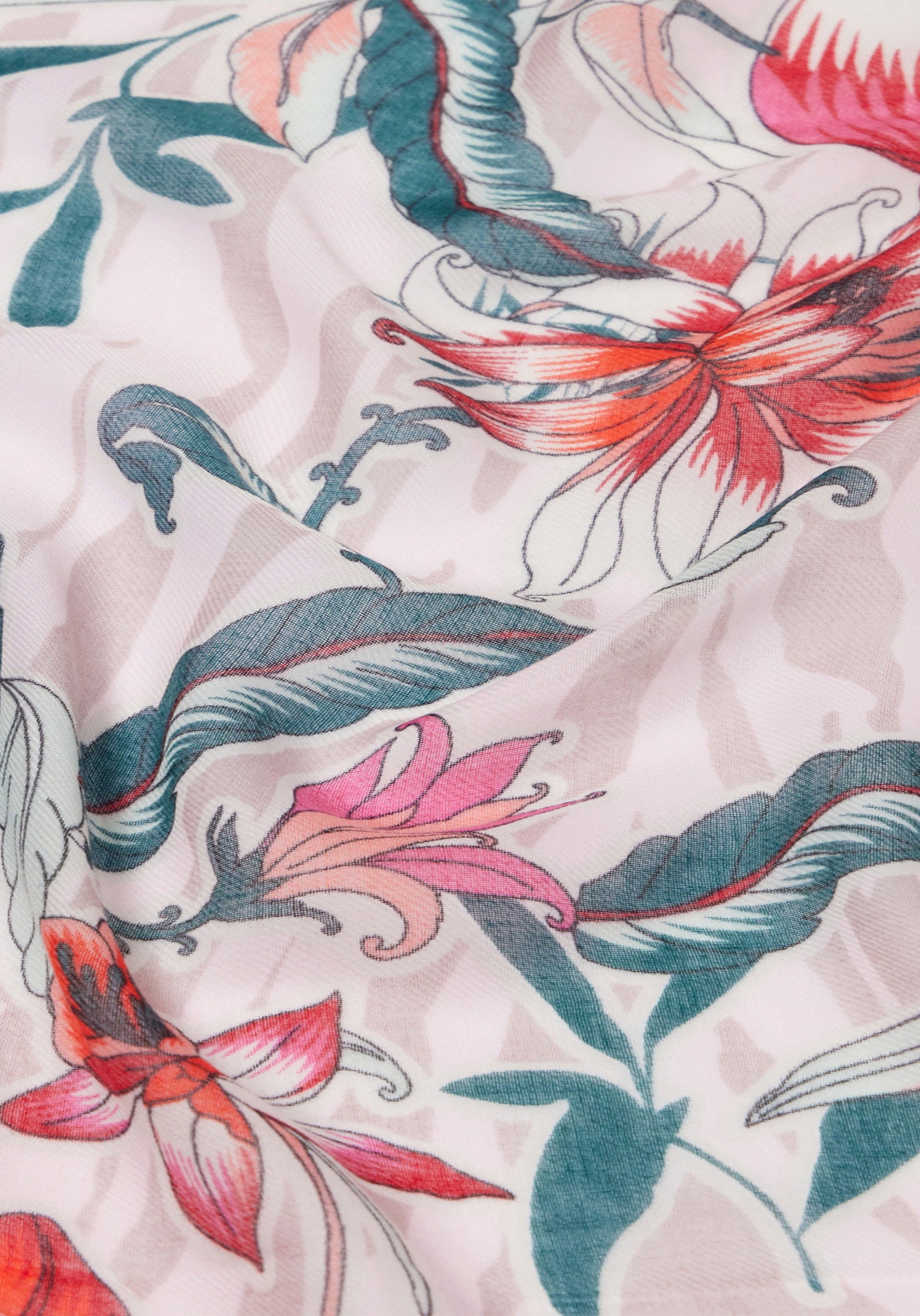 ECS STOLA SUMMER FLOWER 90X180 Donna Liujo 2a5030t0300-00949 Arancione
