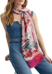 ECS STOLA SUMMER FLOWER 90X180 Donna Liujo 2a5030t0300-00949 Arancione