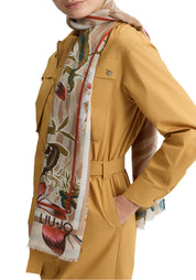 ECS STOLA SUMMER FLOWER 90X180 Donna Liujo 2a5030t0300-00005 Avorio