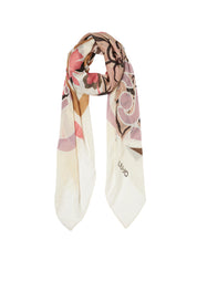 FOULARD FLOWER LOGO 120X120 Donna Liujo 2a5033t0300-01041 Beige