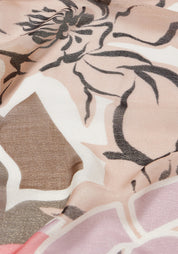 FOULARD FLOWER LOGO 120X120 Donna Liujo 2a5033t0300-01041 Beige